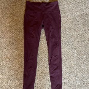 Athleta High Rise Leggings(maroon)